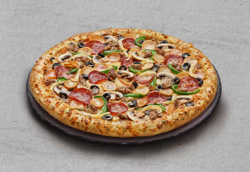 Domino's ExtravaganZZa Feast pizza