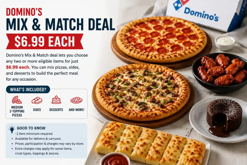 Domino's Mix & Match Deal | Latest Guide 13 June 2026